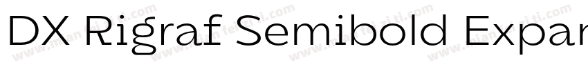 DX Rigraf Semibold Expanded字体转换